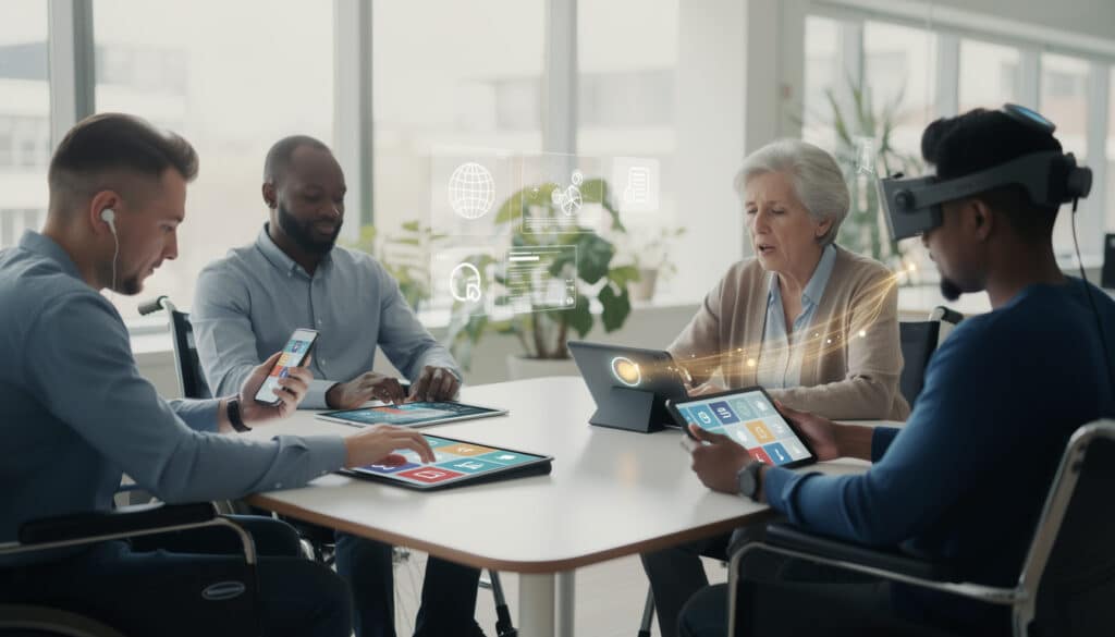 découvrez comment les applications intègrent l'accessibilité pour offrir une expérience adaptée à tous les utilisateurs, y compris ceux en situation de handicap.