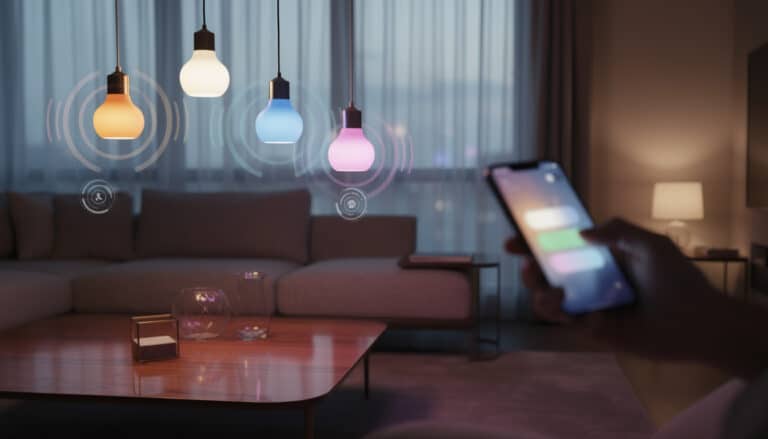 découvrez comment gérer l'ambiance lumineuse de votre intérieur grâce aux ampoules connectées et scénarios personnalisés pour un éclairage intelligent et adapté à chaque moment.