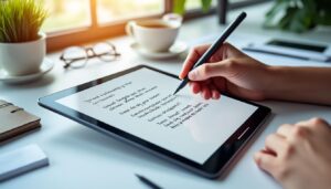 découvrez comment la reconnaissance d'écriture manuscrite améliore la prise de notes sur tablette android, pour une expérience plus rapide et naturelle.