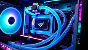 découvrez comment le système de refroidissement liquide protège efficacement la carte graphique de votre ordinateur dédié au gaming, assurant performance et durabilité.