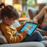 assurez la sécurité de la navigation web de vos enfants grâce au contrôle parental activé sur la tablette familiale, protégeant ainsi leur accès aux contenus inappropriés.