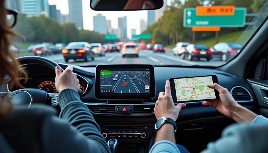 le signalement communautaire des ralentissements de trafic permet d'alimenter la carte interactive de l'application waze, offrant une navigation en temps réel plus efficace et collaborative.
