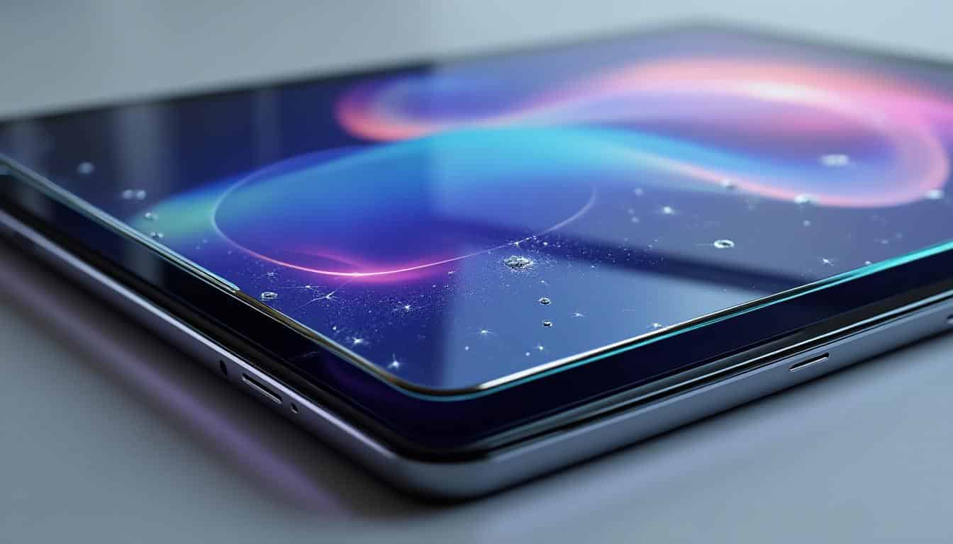 le verre trempé gorilla glass assure une protection optimale de la dalle tactile de votre tablette, la préservant efficacement contre les rayures accidentelles.