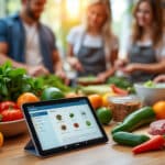 optimisez votre liste de courses grâce à notre application qui ajuste automatiquement les quantités des ingrédients selon le nombre exact de convives pour chaque recette culinaire.